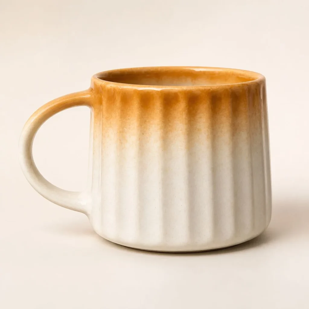 The Plush Ribbed Caramel Ombré Glaze