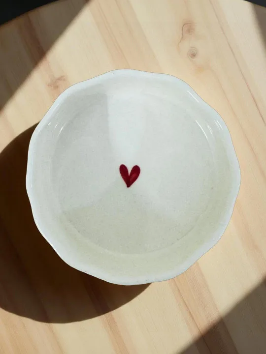 Bowl with love styled in a home setting