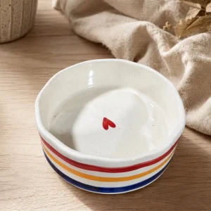 The Plush Republic Bowl with love - Cream base