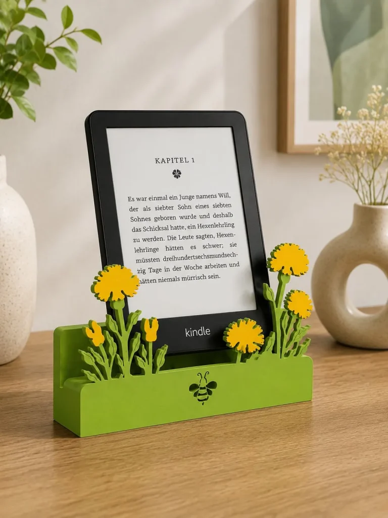 The Plush Republic Floral Kindle & E-Reader Stand