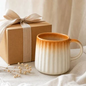 The Plush Ribbed Caramel Ombré Glaze