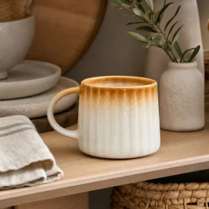 The Plush Ribbed Caramel Ombré Glaze