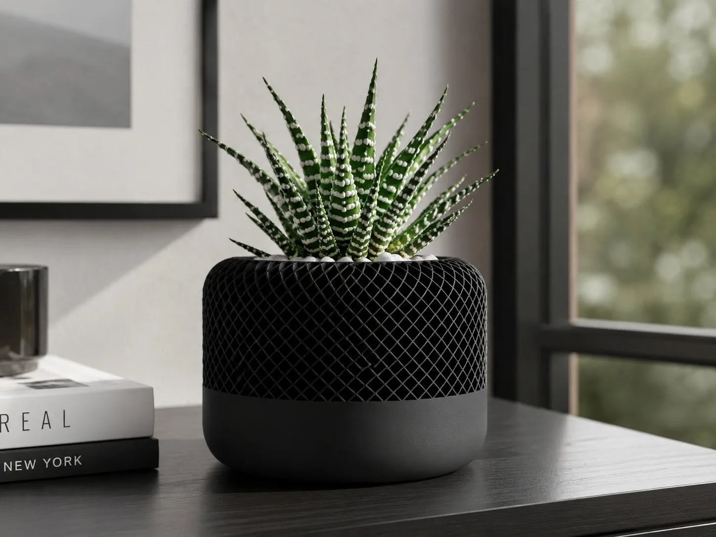 The Plush Republic Textured Geometric Plant Pot Vase