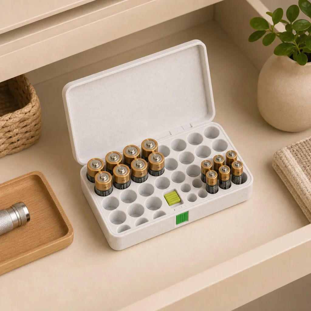 Battery Storage Box (AA and AAA Batteries) - Use Case Image