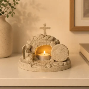 He Is Risen - Tealight Holder - Use Case Image