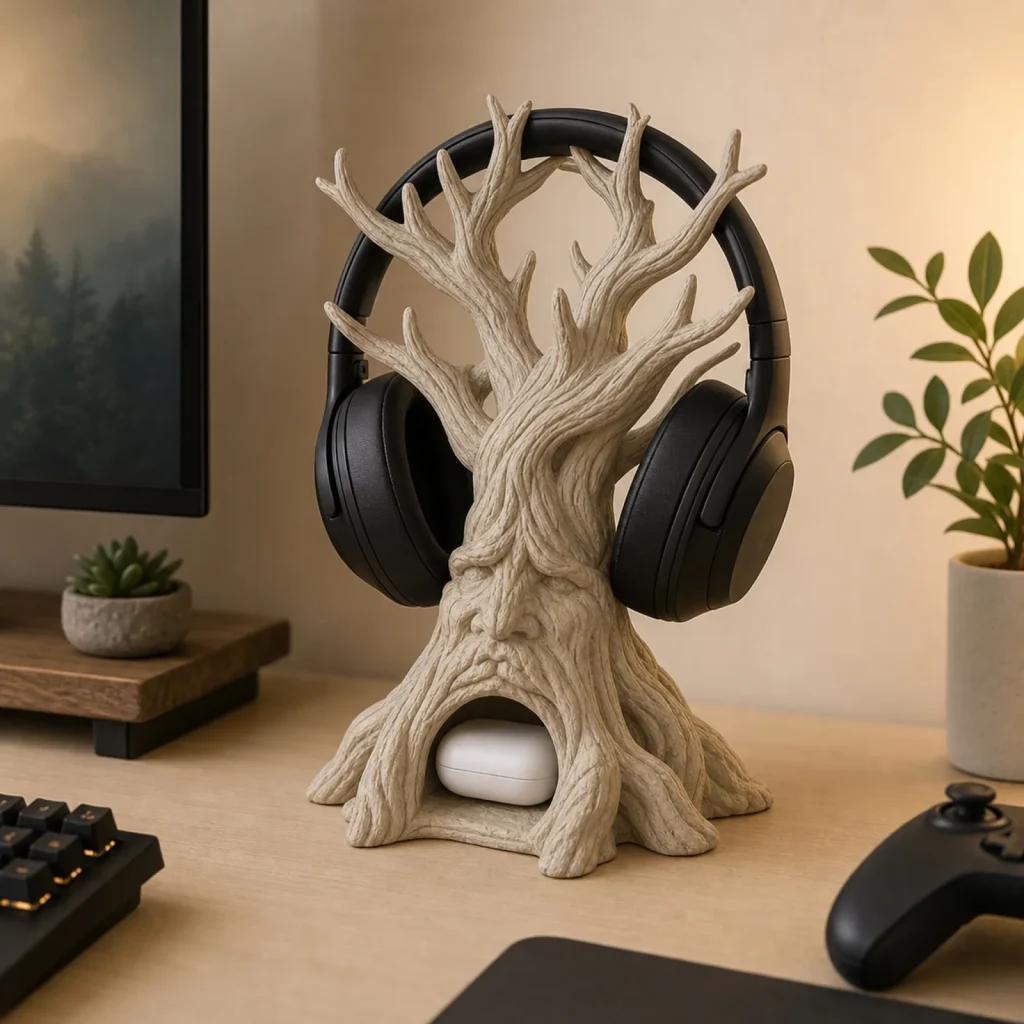 Headphone Tree Stand - Use Case Image