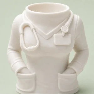 The Plush Republic Doctor Coat Pen Holder – Medical Desk Organizer