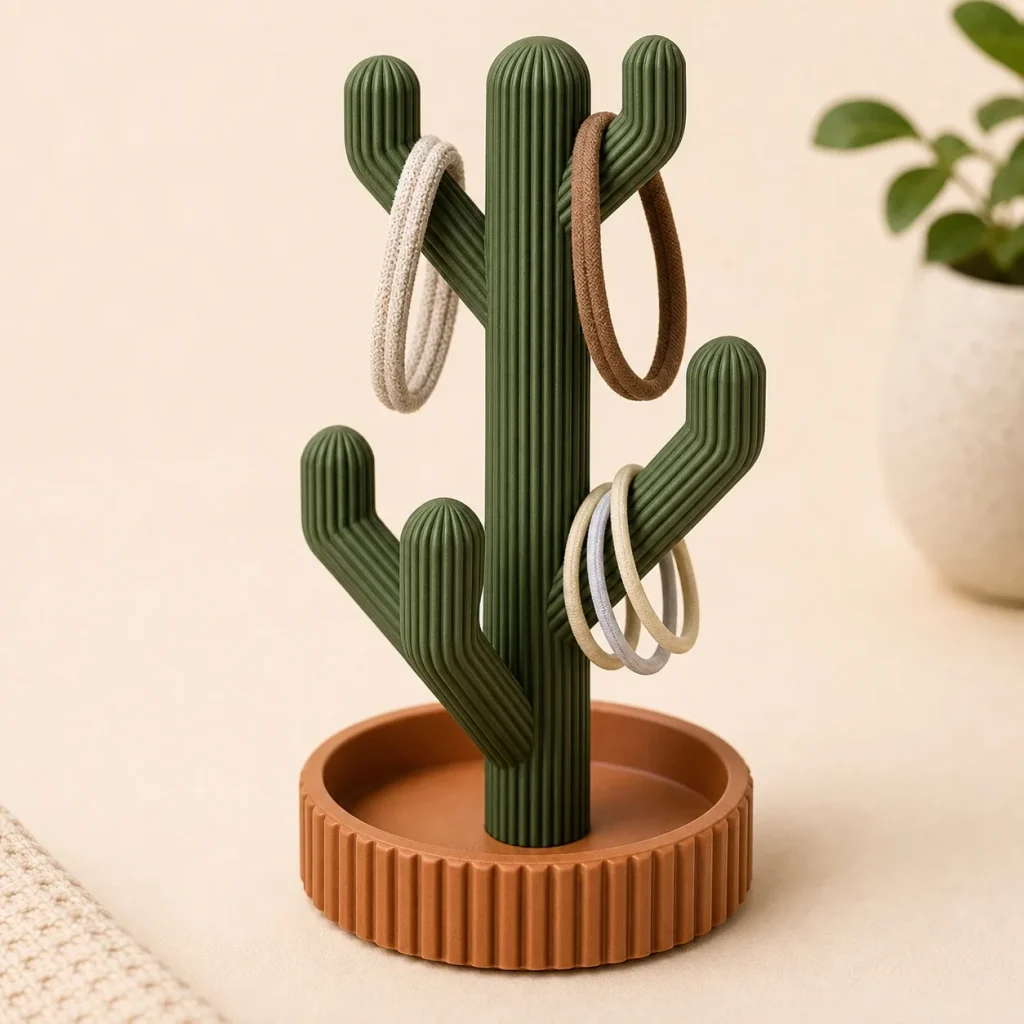 The Plush Republic Cactus Hair Tie Organizer