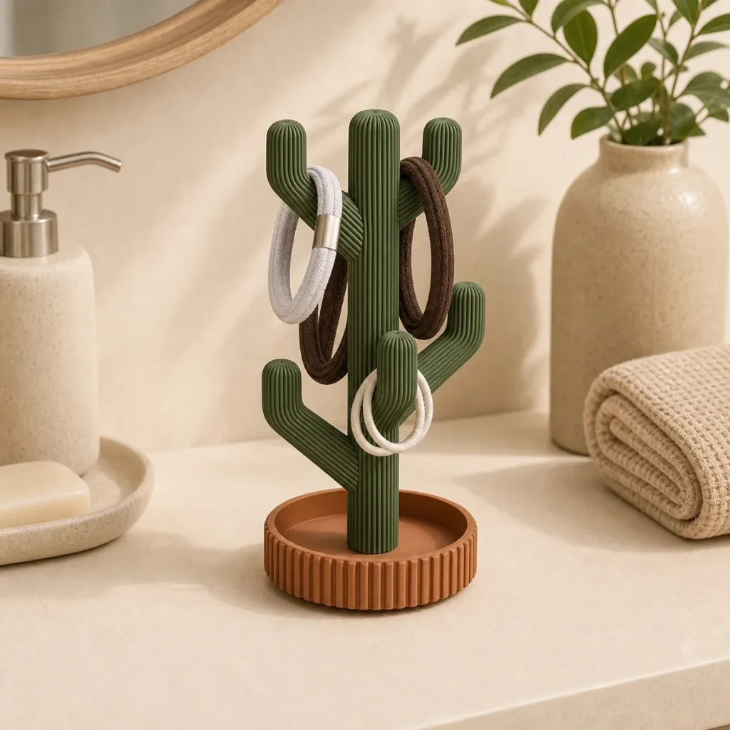 Cactus Hair Tie Organizer use case image