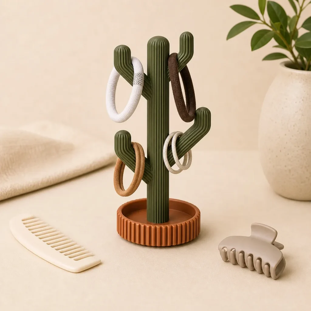 Cactus Hair Tie Organizer feature detail image