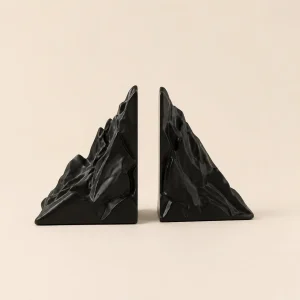 The Plush Republic Mountain Bookends Set